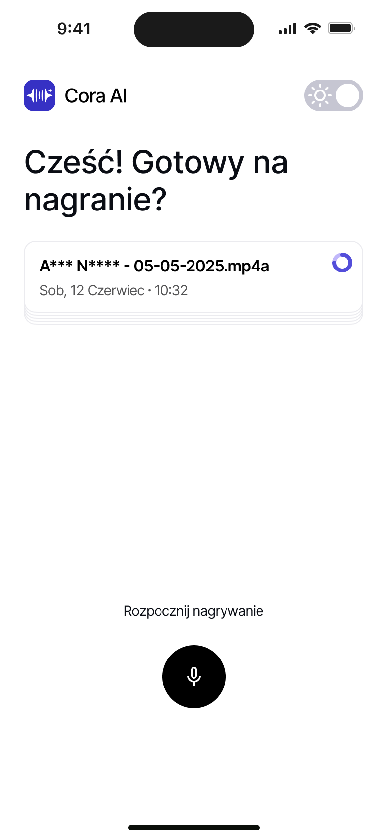 Cora AI – aplikacja desktopowa